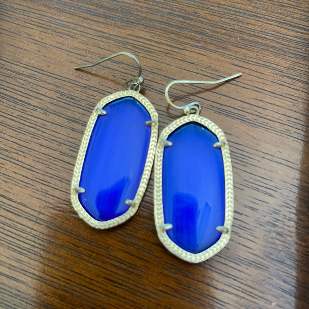 Cobalt earrings Kendra scott Elle